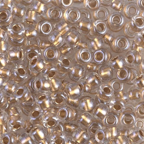 Metallic Gold Lined Crystal Miyuki Seed Beads 6/0 6-9234-TB