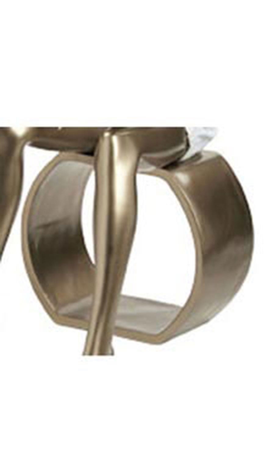 SSWBasics Metallic Gold Mannequin Stool  19 5/8” W x 16 ¾