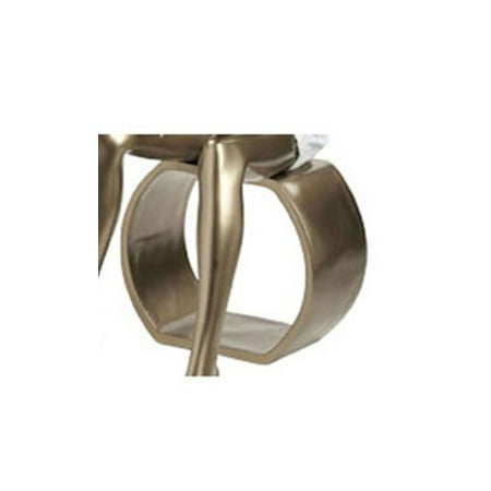 SSWBasics Metallic Gold Mannequin Stool 19 5/8” W x 16 ¾