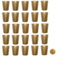 thumbnail image 1 of Metallic Gold Plastic Party Cups, Pack of 25, Blank 16 oz Stadium Cups, 1 of 3