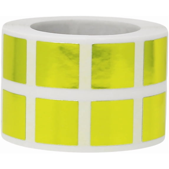 Metallic Gold Square Stickers | 0.5" Inch Square | 1000 Pack