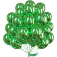 thumbnail image 1 of Metallic Green Balloons 50 pcs 12 Inch Metallic Apple Green Latex Helium Balloons for Graduation Halloween Safari Dinosaur Summer Weddings Baby Showers Birthday Party Decorations Green-G121, 1 of 12