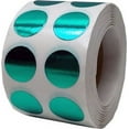 thumbnail image 1 of Metallic Green Circle Dot Stickers | 0.5" Inch Round | 1,000 Pack, 1 of 3
