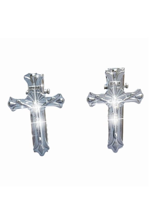 Metallic Hair Clip Alloy Crucifix Hair Pin Dark Series Goth Hair Barrettes Non-Slip Teenager Girls Cool Hair Decoration