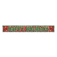 thumbnail image 1 of Metallic Happy Holidays Fringe Banner Party Accessory (1 count), 1 of 3