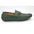 thumbnail image 1 of Men's Metallic Hunter Green Slip On Loafers By Royal Shoes MOC-154, 1 of 3
