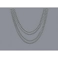 thumbnail image 1 of Metallic Mardi Gras Beads, 32 in, Silver, 4ct, 1 of 2