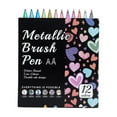 thumbnail image 1 of Metallic Marker Pens - 12 Colors Medium Point for Rock Painting,Black Paper,Scrapbooking Crafts, Card Making,DIY Photo Album,Ceramic, 1 of 9