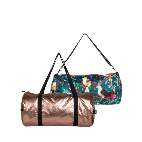 Metallic Matt Rose Gold Weekender Travel Bag