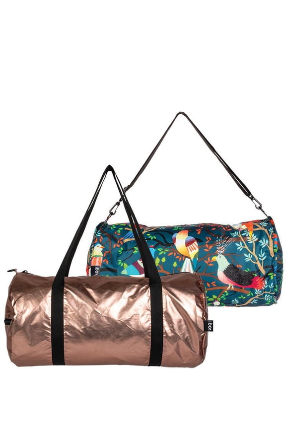 Metallic Matt Rose Gold Weekender Travel Bag