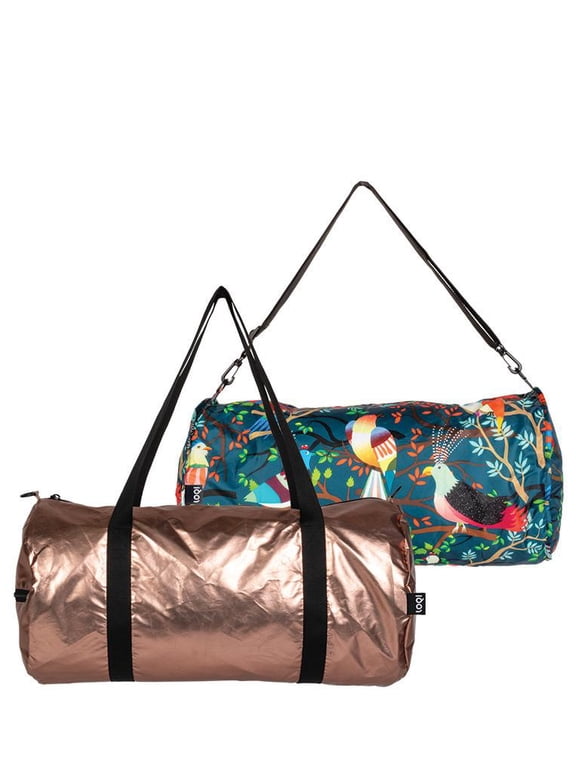 Metallic Matt Rose Gold Weekender Travel Bag