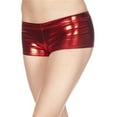 thumbnail image 1 of Metallic Mini Booty Shorts - Red, 1 of 1