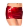 thumbnail image 1 of Metallic Mini Skirt, Red, 1 of 1
