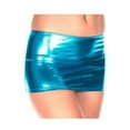thumbnail image 1 of Metallic Mini Skirt, Turquoise, 1 of 1