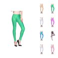 thumbnail image 1 of Metallic Mystique Leggings for Women 80s Outfit Leather Shiny Glitter Tights Trousers, 1 of 3