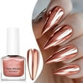 thumbnail image 1 of Metallic Nail Polish, Mirror Shiny Metal Effect Long-Lasting Quick Dry Nail Lacquers, Multicolor DIY High Gloss Chrome Nail Art Gel Polish, 7ml, 1 of 5