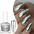 thumbnail image 1 of Metallic Nail Polish, Mirror Shiny Metal Effect Long-Lasting Quick Dry Nail Lacquers, Multicolor DIY High Gloss Chrome Nail Art Gel Polish, 7ml, 1 of 5