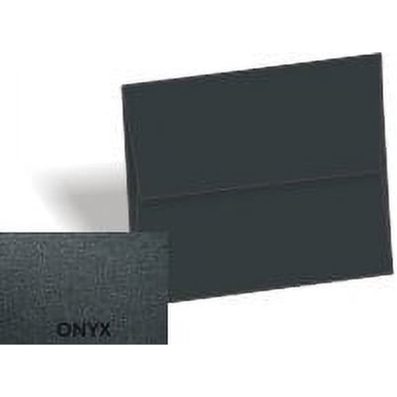 Metallic ONYX A2 Envelopes 32T - 50 PK -- Shimmer-like A2 (4-3/8-x-5-3/4) 4X5 holds paper folded 4-ways -Great Invitation, Response and DIY Greeting Envelopes