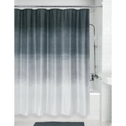 Metallic Ombre Glimmer Grey Polyester Printed Fabric Shower Curtain by Allure Home Creation, 70" x 72"