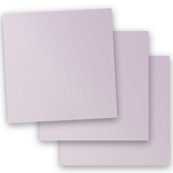 Metallic PALE PURPLE KUNZITE 12X12 (Square) Paper 105C Cardstock - 100 PK -- Pearlescent 12-x-12 Metallic Card Stock Paper - Business, Card Making, Designers, Professional and DIY