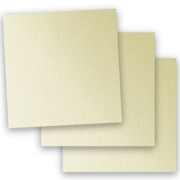 Metallic PEARLIZED OPAL 12X12 (Square) Paper 105C Cardstock - 100 PK -- Pearlescent 12-x-12 Metallic Card Stock Paper - Business, Card Making, Designers, Professional and DIY Projects