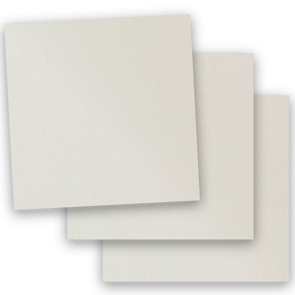 Metallic PEARLIZED QUARTZ 12X12 (Square) Paper 105C Cardstock - 100 PK -- Pearlescent 12-x-12 Metallic Card Stock Paper - Business, Card Making, Designers, Professional and DIY Projects
