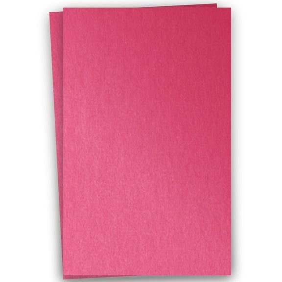 Metallic PINK AZALEA 12X18 (Large) Paper 105C Cardstock - 100 PK -- Pearlescent 12-x-18 Large size Metallic Card Stock Paper - Great for Business, Card Making, Designers and DIY