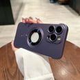 thumbnail image 1 of Metallic Paint Frameless Magnetic Phone Case for iPhone 15 Pro, Borderless Matte PC Ultra Thin Shockproof Protecitve Minimalist Lightweight Anti-Scratch Case for iPhone 15 Pro, Darkpurple, 1 of 8