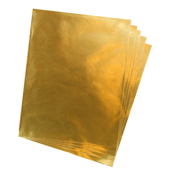 Hygloss Products, Inc Metallic Foil Paper 10 x 13 Inch, 50 Sheets, 10" x 13", Gold