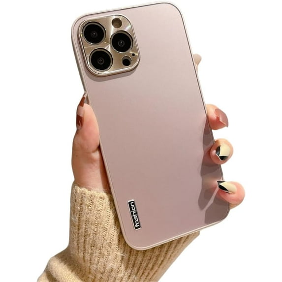 Metallic Pattern Simple Lens All-Inclusive Phone case, Multi-Color Optional, Shockproof and wear-Resistant, for iPhone 15 14 13 12 11 Pro Max Plus XS XR Phone Case (Gold,iPhone 11 Pro Max)