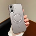 thumbnail image 1 of Metallic Phone Case for Apple iPhone 12 Pro Max, Compatible with Magsafe Wireless Charging Anti-Scratch Soft TPU Bumper Anti-Scratch Mangetic Case for Women Men, Gray, 1 of 1