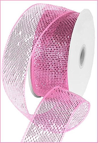 Metallic Poly Deco Mesh Ribbon (2.5