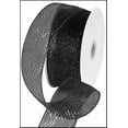 thumbnail image 1 of Metallic Poly Deco Mesh Ribbon, for Making Rustic and Cozy Fall Decorations, 2.5" x 25 Yards, Black Metallic, RS200402, 1 of 1