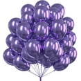 thumbnail image 1 of Metallic Purple Balloons 50 pcs 12 Inch Chrome Purple Latex Helium Balloons for Graduation Wedding Baby Shower Anniversary Birthday Party Decorations Purple-G105, 1 of 11