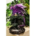 thumbnail image 1 of Metallic Purple Dragon On Greenman Tree Canopy Backflow Incense Cone Burner, 1 of 9
