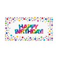 thumbnail image 1 of Metallic Rainbow Large Happy Birthday Banner, 1 of 2