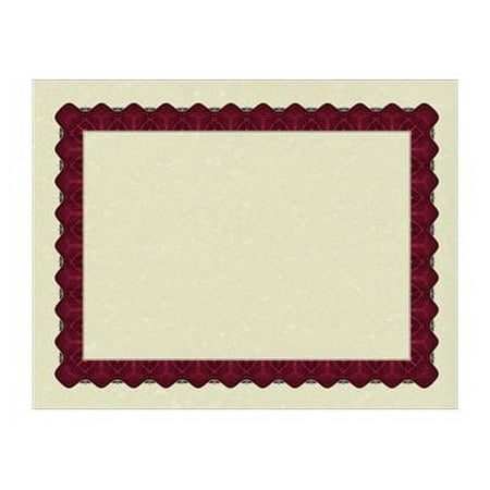 Metallic Red Certificates - 100 Pack