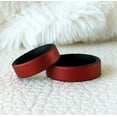 thumbnail image 1 of Metallic Red Dual Layer Breathable Silicone Ring 6mm Bandwidth, 1 of 4