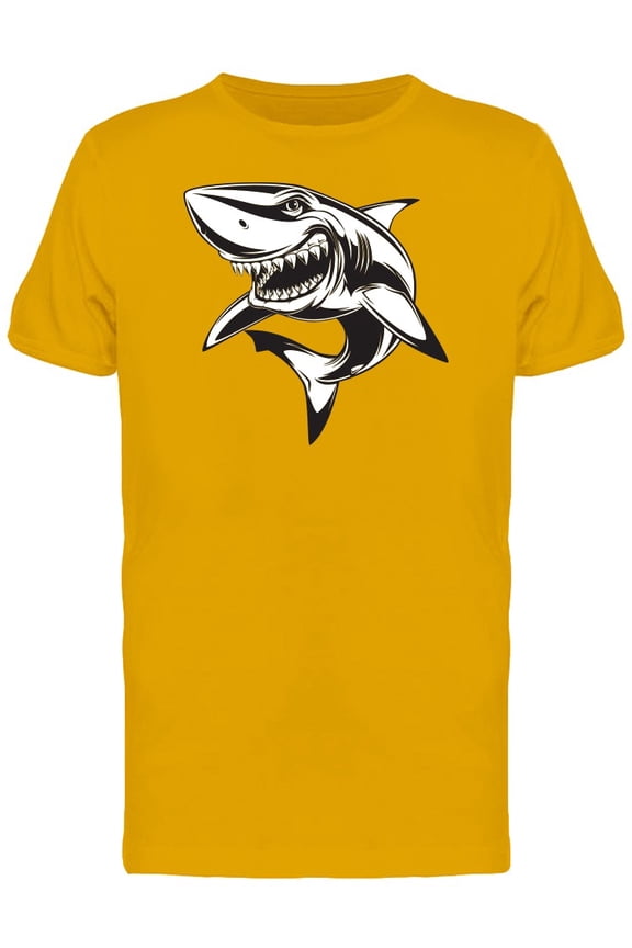 Metallic Shark Cartoon Tee Men's -Image by Shutterstock