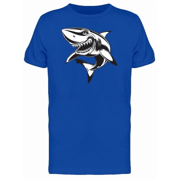Metallic Shark Cartoon Tee Men's -Image by Shutterstock