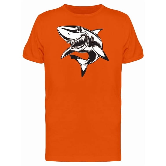 Metallic Shark Cartoon Tee Men's -Image by Shutterstock