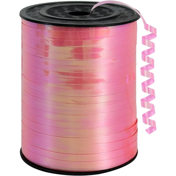 Metallic Shiny Curling Ribbon400m0.5cm for Crafts,Gift Wrapping, Balloon String, Baby Shower, Parties & Festivals, Florist Flowers (rose gold)