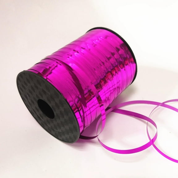 Metallic Shiny Curling Ribbon400m0.5cm for Crafts,Gift Wrapping, Balloon String, Baby Shower, Parties & Festivals, Florist Flowers (rose pink)