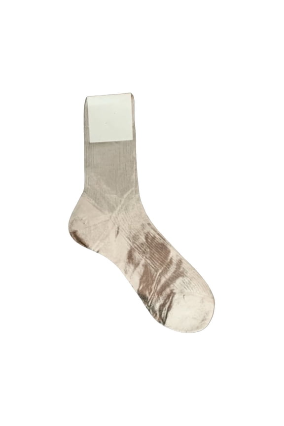 Metallic Silk Socks for Women and Men, Temperature-Regulating Ribbed Dress Socks – Soft Luminous Foil Finish, All-Season Comfort Wear for Office, Evening Events and Stylish Daily Outfits