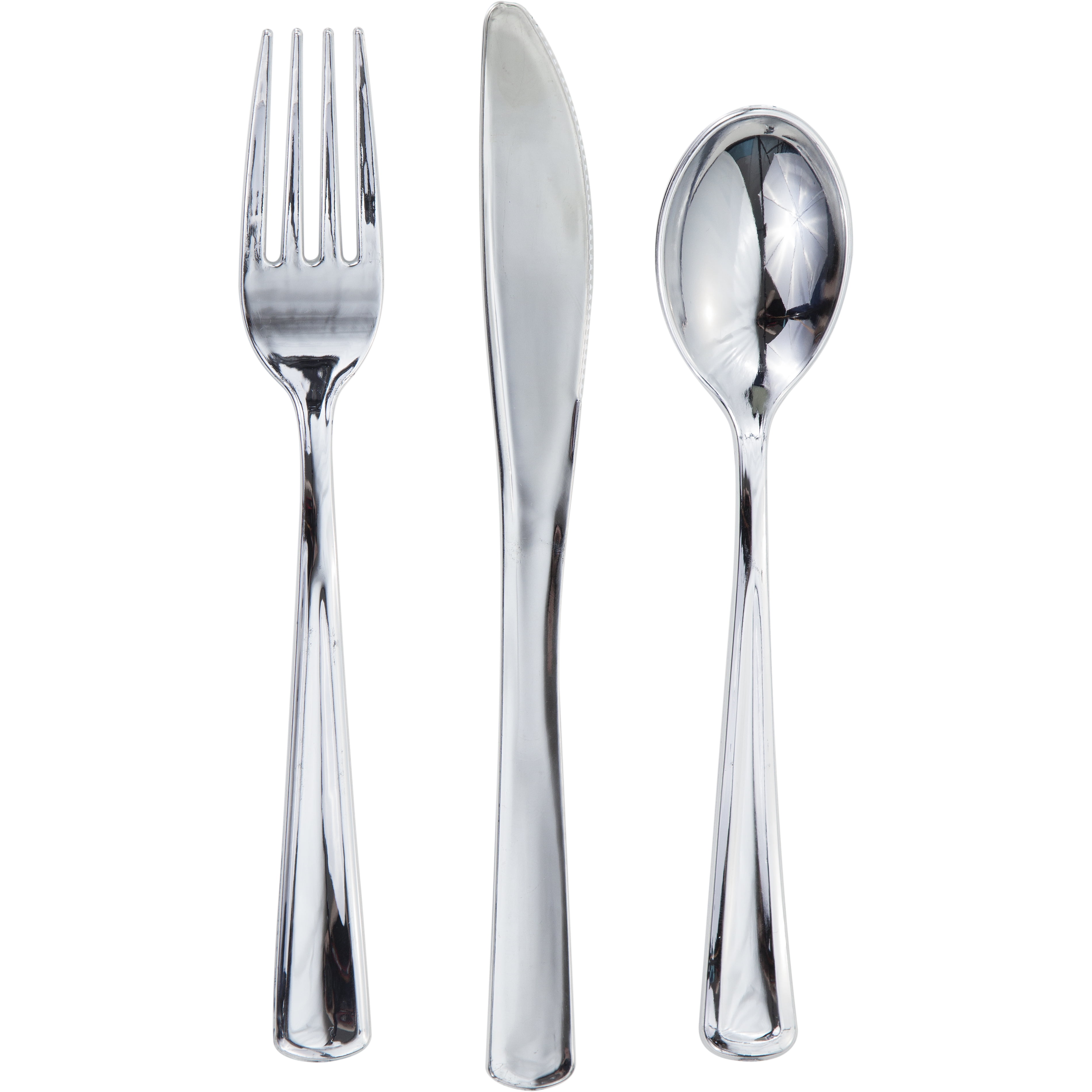 Metallic Silver Assorted Cutlery - Walmart.com