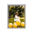 thumbnail image 1 of Metallic Silver Picture Frame Industrial Contemporary Modern, 1 of 9