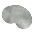 thumbnail image 1 of Metallic Silver Round Polypropylene Woven Placemat (Set of 6), 1 of 6