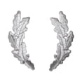 thumbnail image 1 of Metallic Silver - Scrambled Eggs - Military Uniform - Iron on Applique Embroidered Patch, 1 of 2