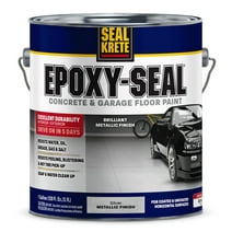 Metallic Silver, Seal-Krete Epoxy-Seal Concrete and Garage Floor Paint, 1 Gal