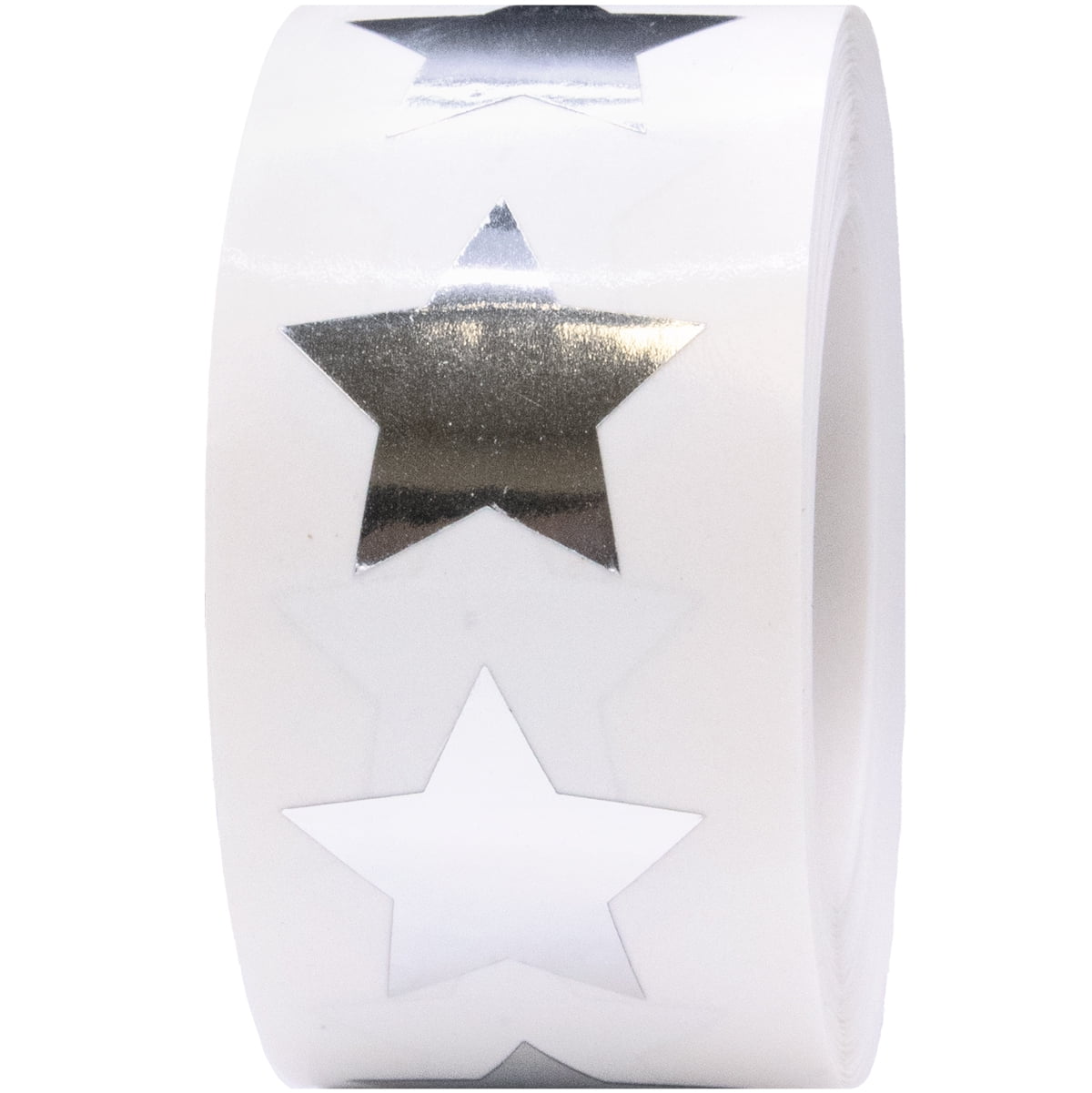 350 Silver Stars School Teacher Reward Stickers Self Adhesive 15mm I31 